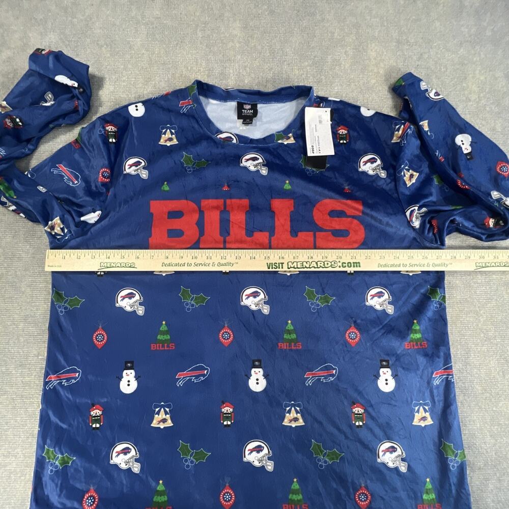 NWT Buffalo Bills NFL Christmas Long Sleeve Shirt Men’s L Holiday Team Apparel - Picture 6 of 12